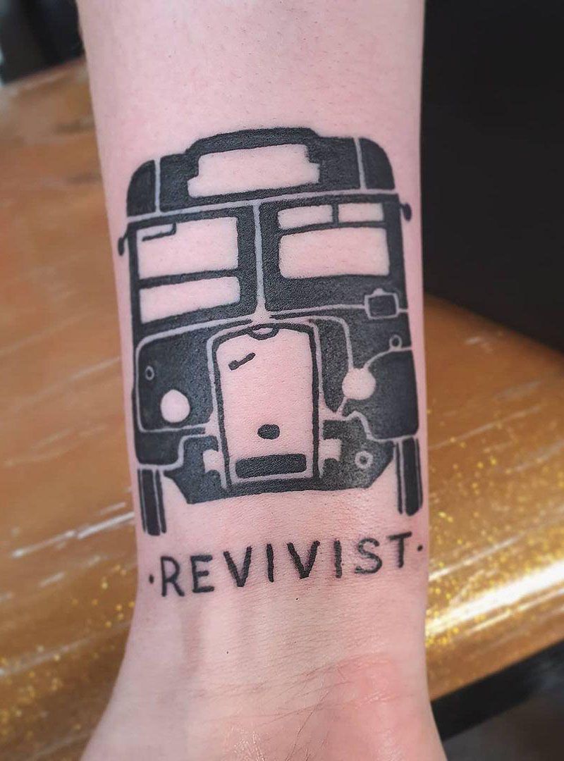 30 Pretty Bus Tattoos You Can Copy