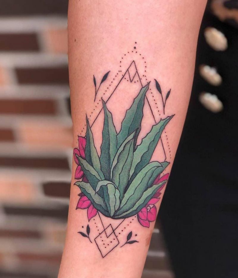 30 Pretty Agave Tattoos Make You Attractive