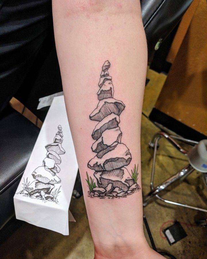 30 Unique Cairn Tattoos for Your Inspiration