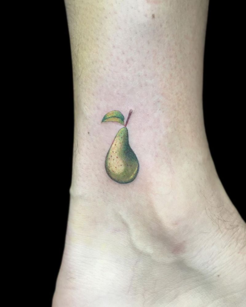 30 Pretty Pear Tattoos You Must Love