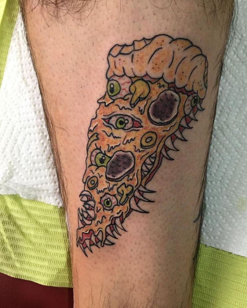 30 Elegant Pizza Tattoos for Your Inspiration