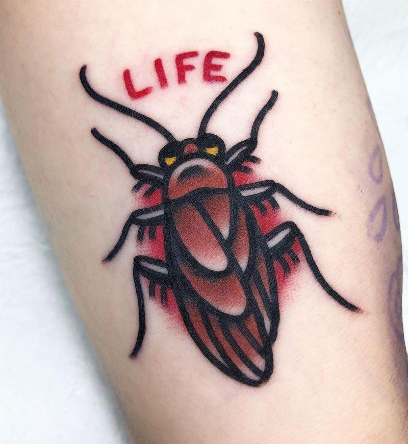 30 Pretty Cockroach Tattoos You Will Love