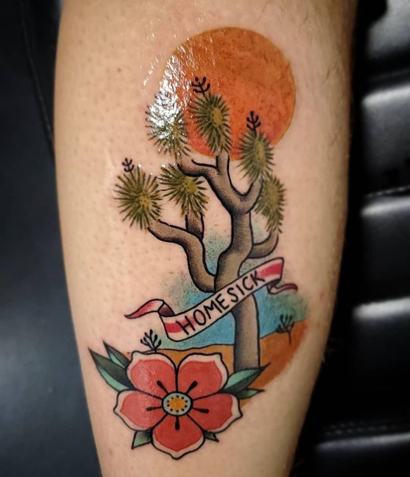 30 Pretty Joshua Tree Tattoos You Must Love