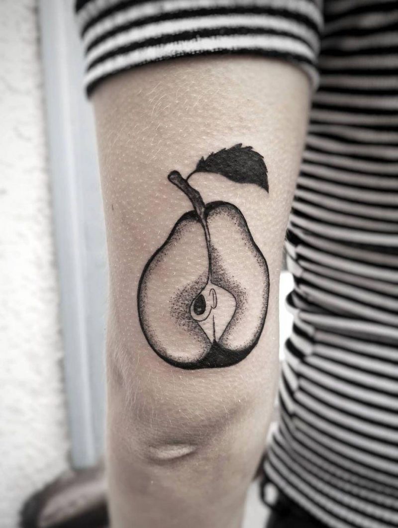 30 Pretty Pear Tattoos You Must Love