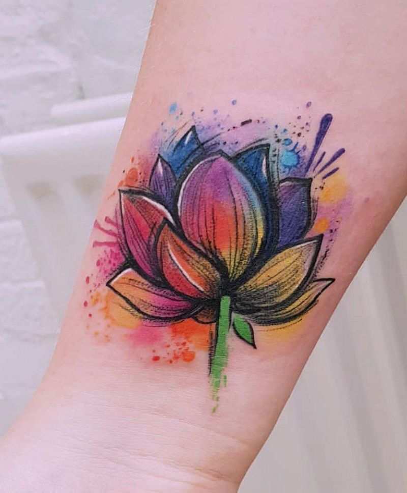 30 Perfect Water Lily Tattoos Make You Attractive