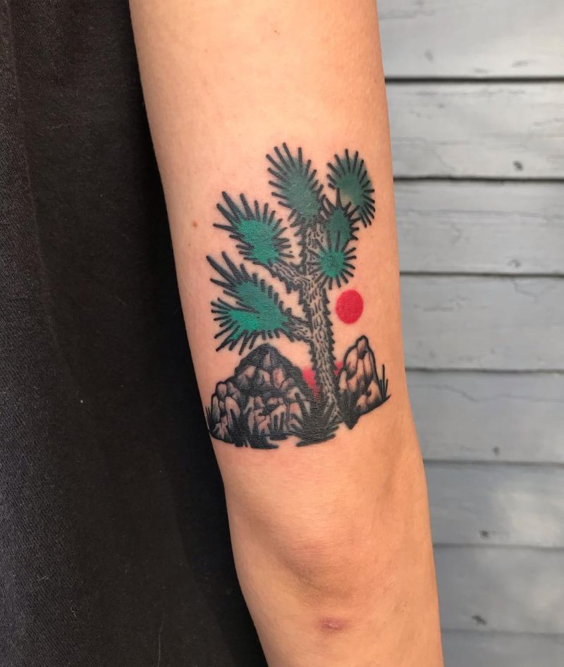 30 Pretty Joshua Tree Tattoos You Must Love