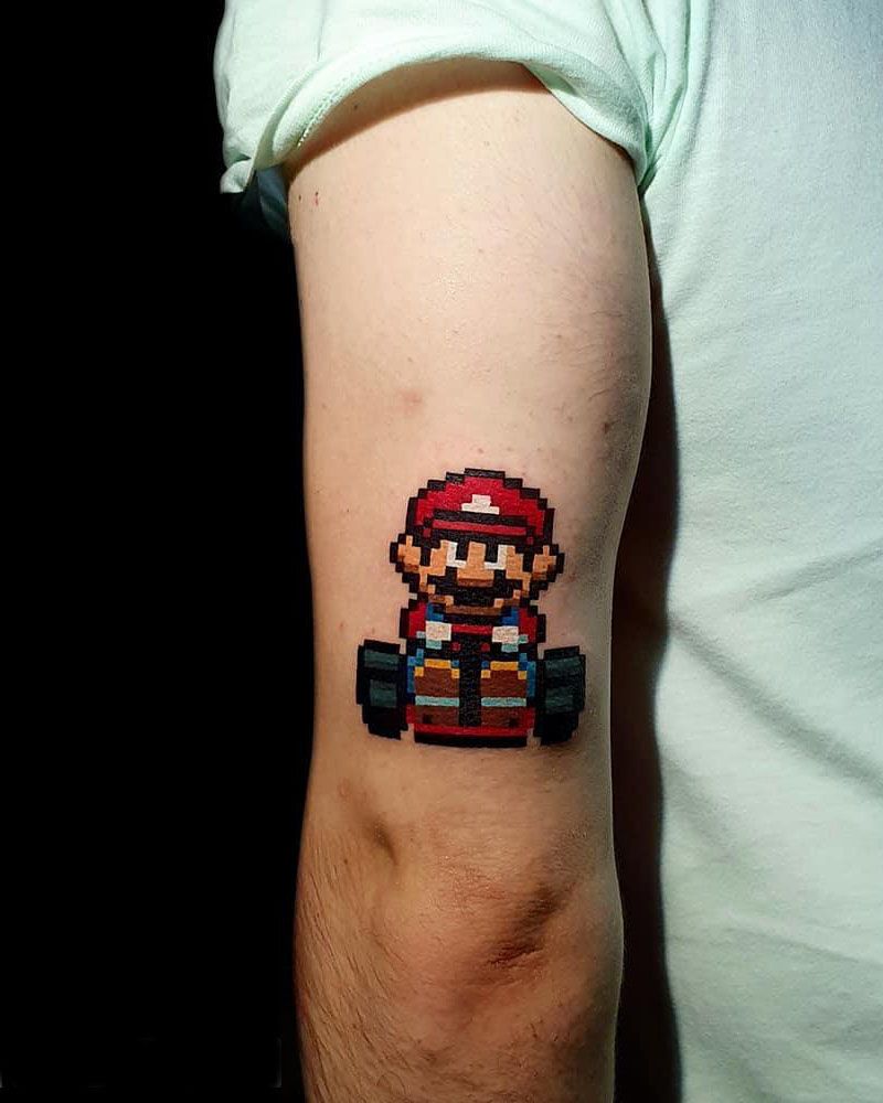 30 Pretty Pixel Tattoos You Need to Copy