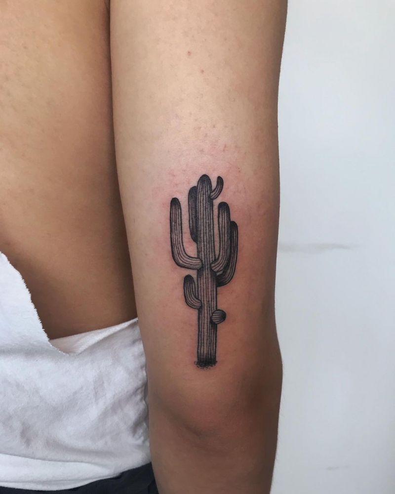 30 Pretty Saguaro Tattoos You Will Love