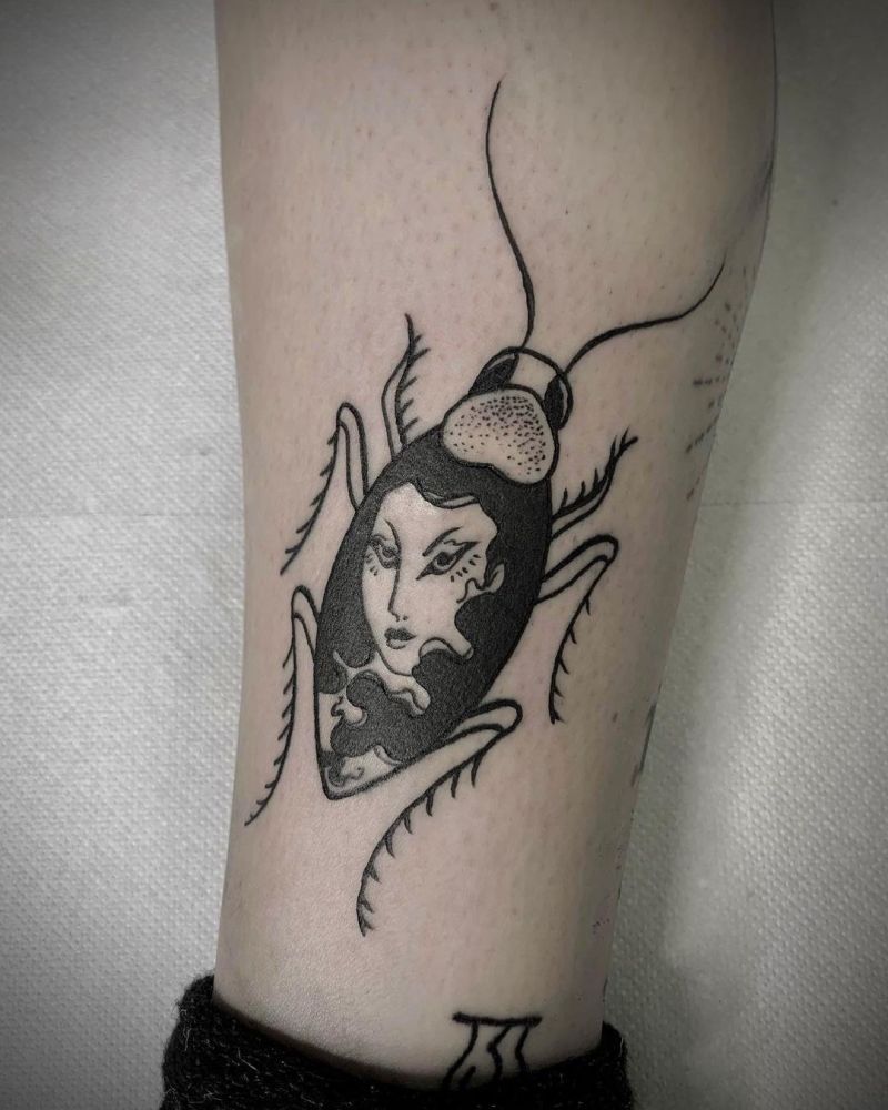 30 Pretty Cockroach Tattoos You Will Love