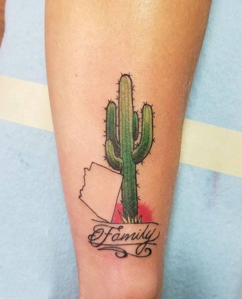 30 Pretty Saguaro Tattoos You Will Love