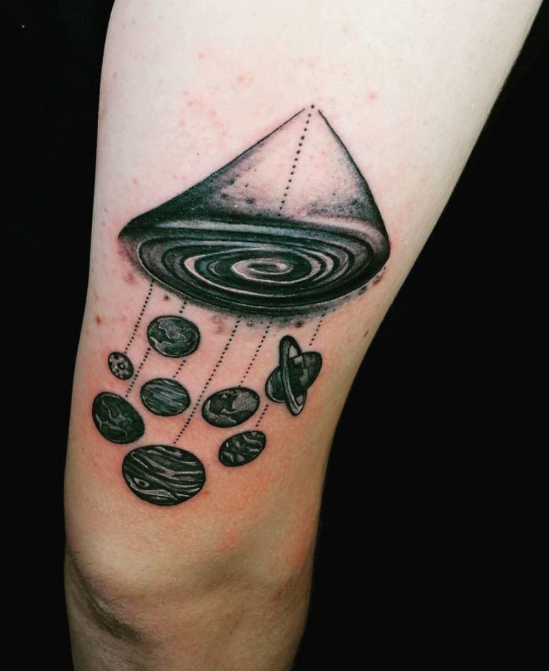 30 Pretty Solar System Tattoos You Must Love