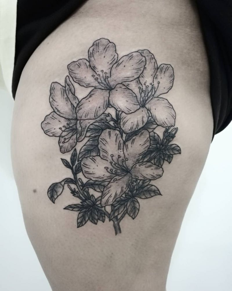 30 Elegant Azalea Tattoos You Need to Copy