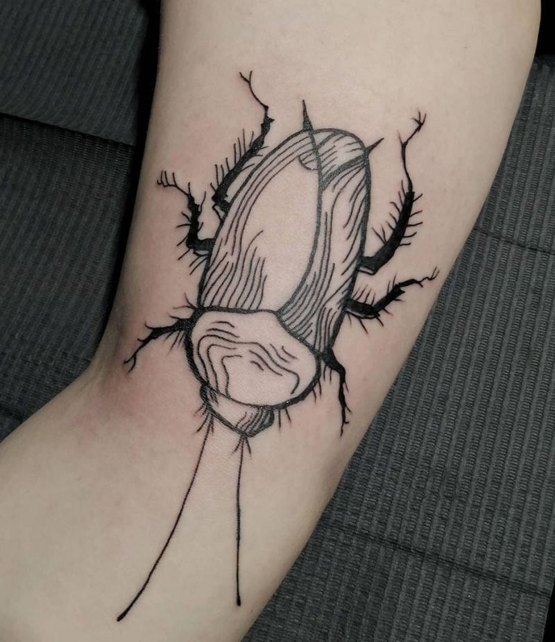 30 Pretty Cockroach Tattoos You Will Love