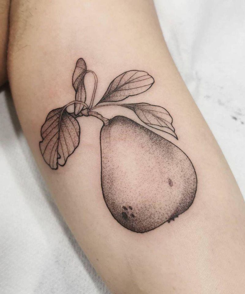 30 Pretty Pear Tattoos You Must Love