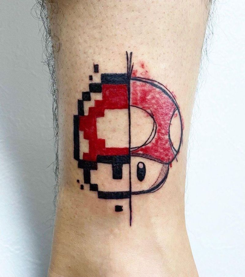 30 Pretty Pixel Tattoos You Need to Copy