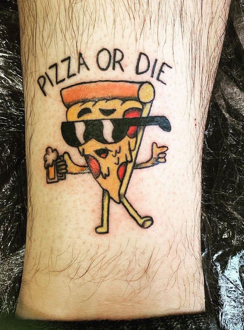 30 Elegant Pizza Tattoos for Your Inspiration