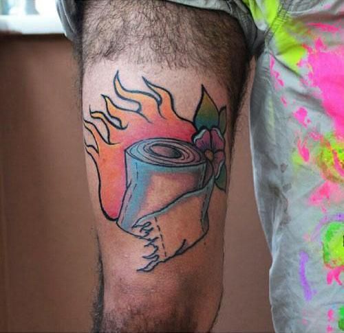 30 Cute Toilet Paper Tattoos Your Can Copy