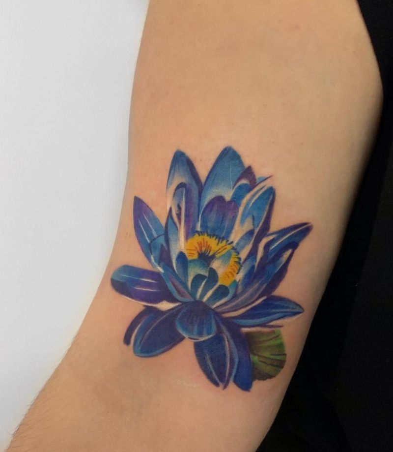 30 Perfect Water Lily Tattoos Make You Attractive