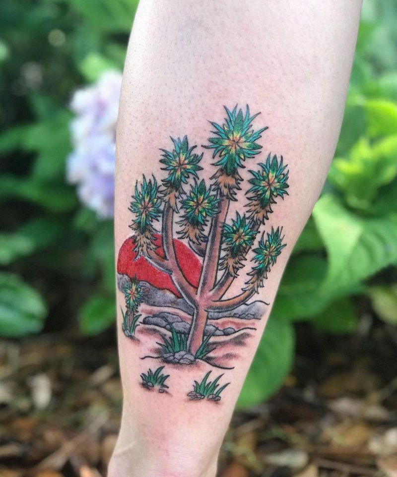 30 Pretty Joshua Tree Tattoos You Must Love