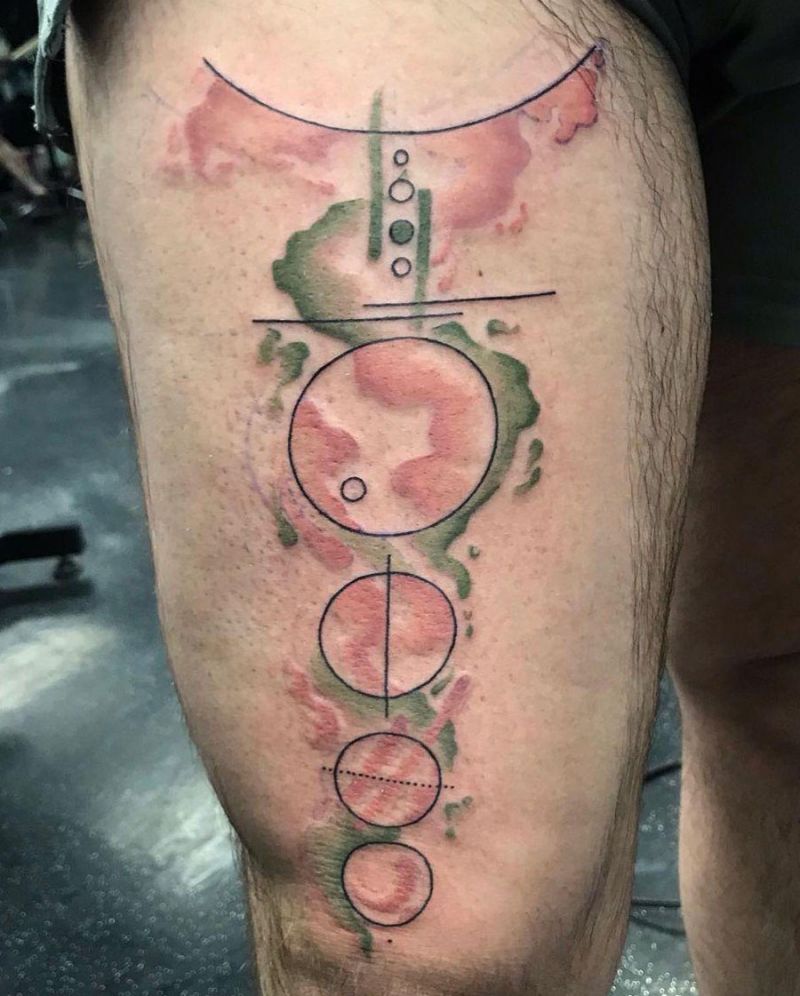 30 Pretty Solar System Tattoos You Must Love