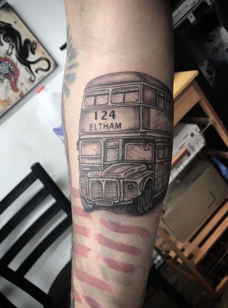 30 Pretty Bus Tattoos You Can Copy