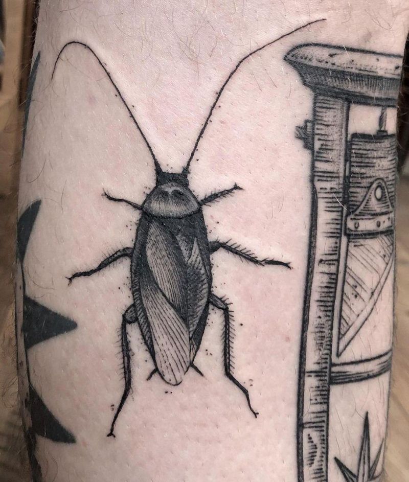 30 Pretty Cockroach Tattoos You Will Love