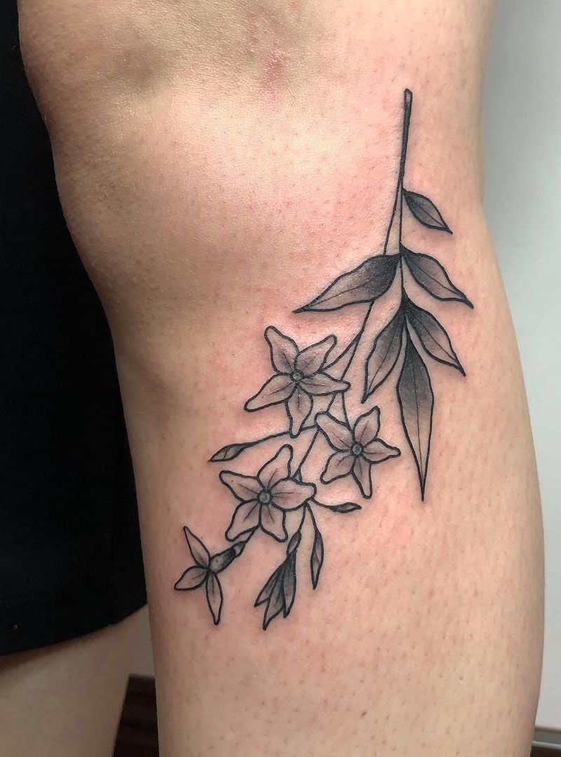 30 Pretty Jasmine Tattoos You Must Love