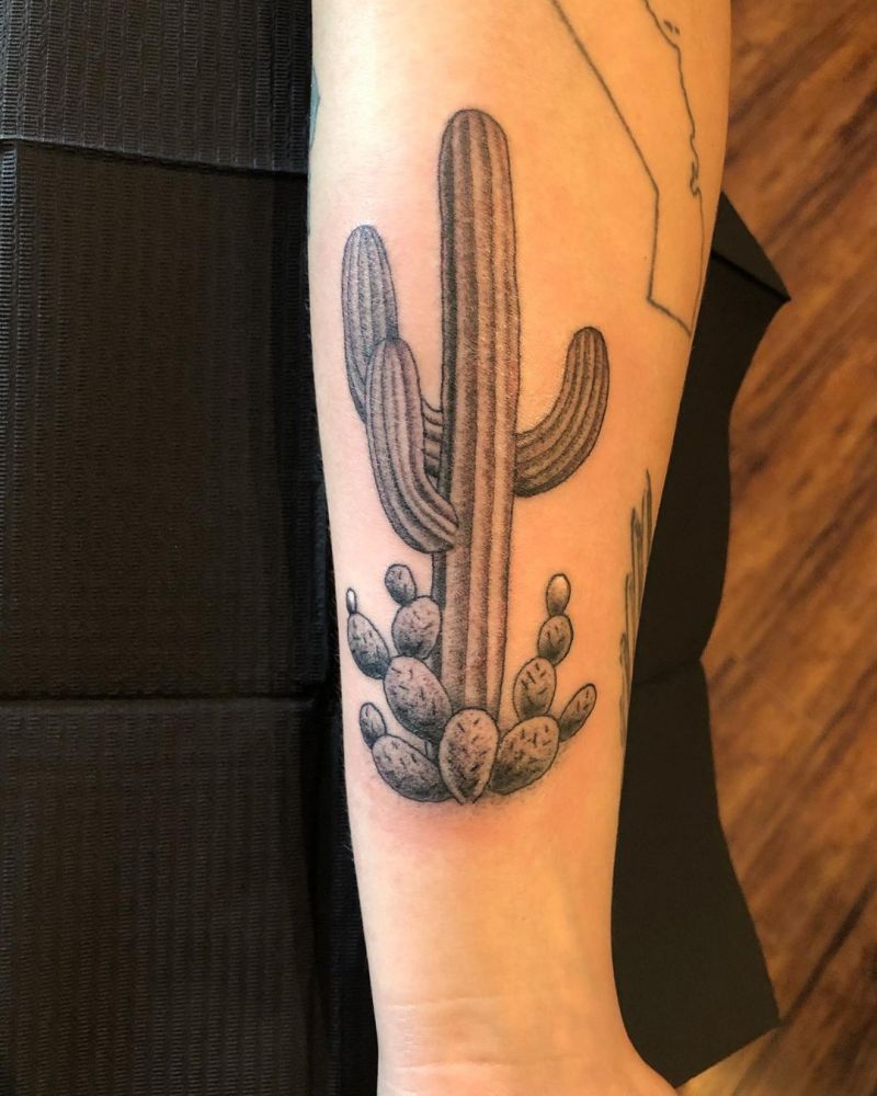 30 Pretty Saguaro Tattoos You Will Love