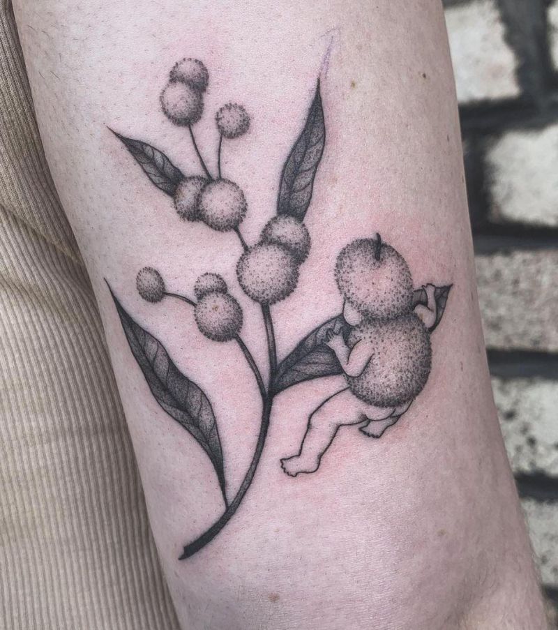 30 Pretty Wattle Tattoos You Need to Copy