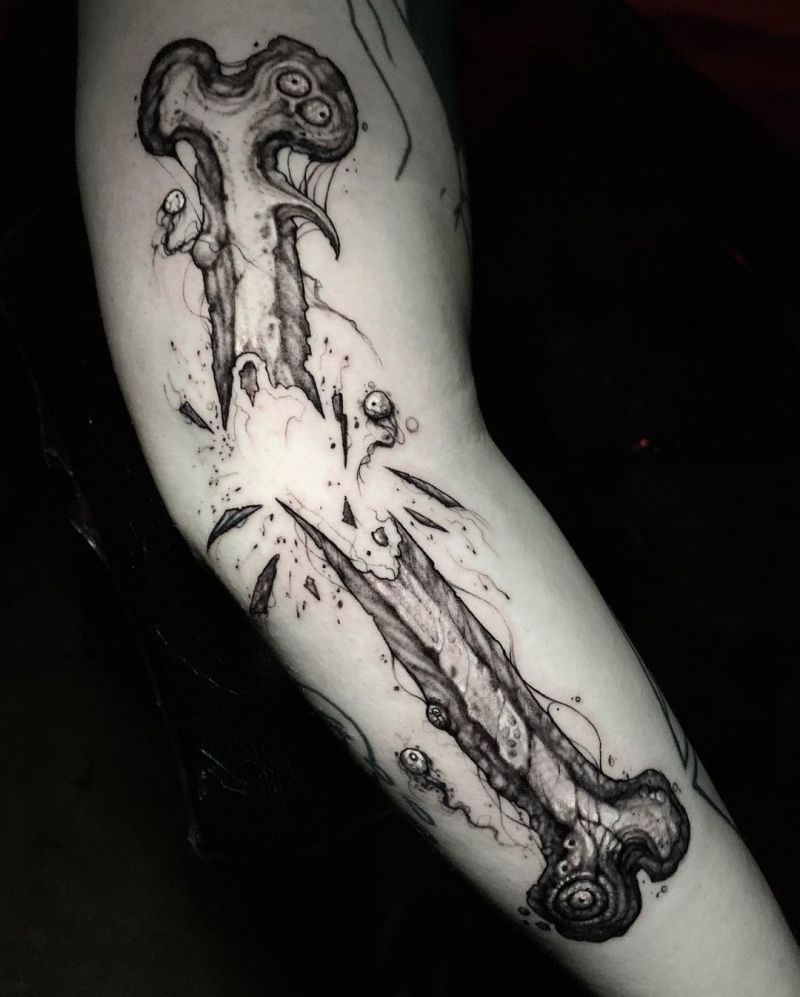 30 Unique Broken Bone Tattoos You Can Copy