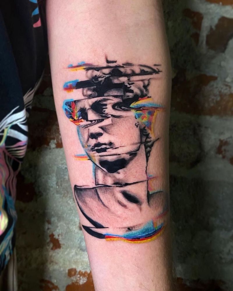 30 Great Glitch Tattoos You Can Copy