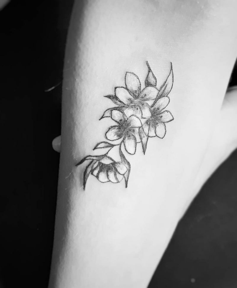 30 Pretty Jasmine Tattoos You Must Love