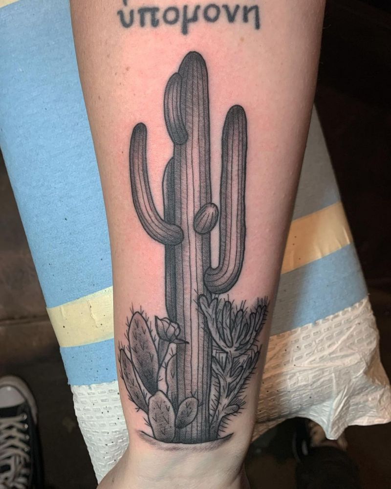 30 Pretty Saguaro Tattoos You Will Love