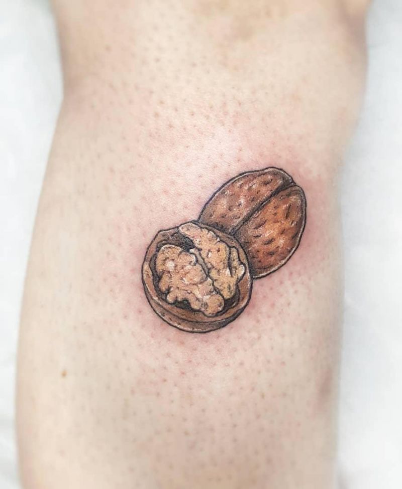 30 Pretty Walnut Tattoos You Must Try