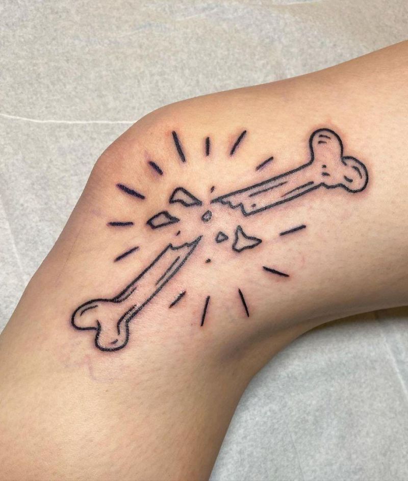 30 Unique Broken Bone Tattoos You Can Copy