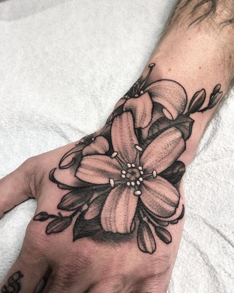 30 Pretty Jasmine Tattoos You Must Love