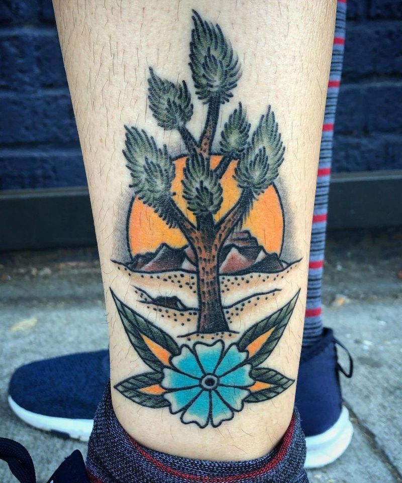 30 Pretty Joshua Tree Tattoos You Must Love