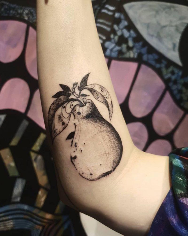 30 Pretty Pear Tattoos You Must Love