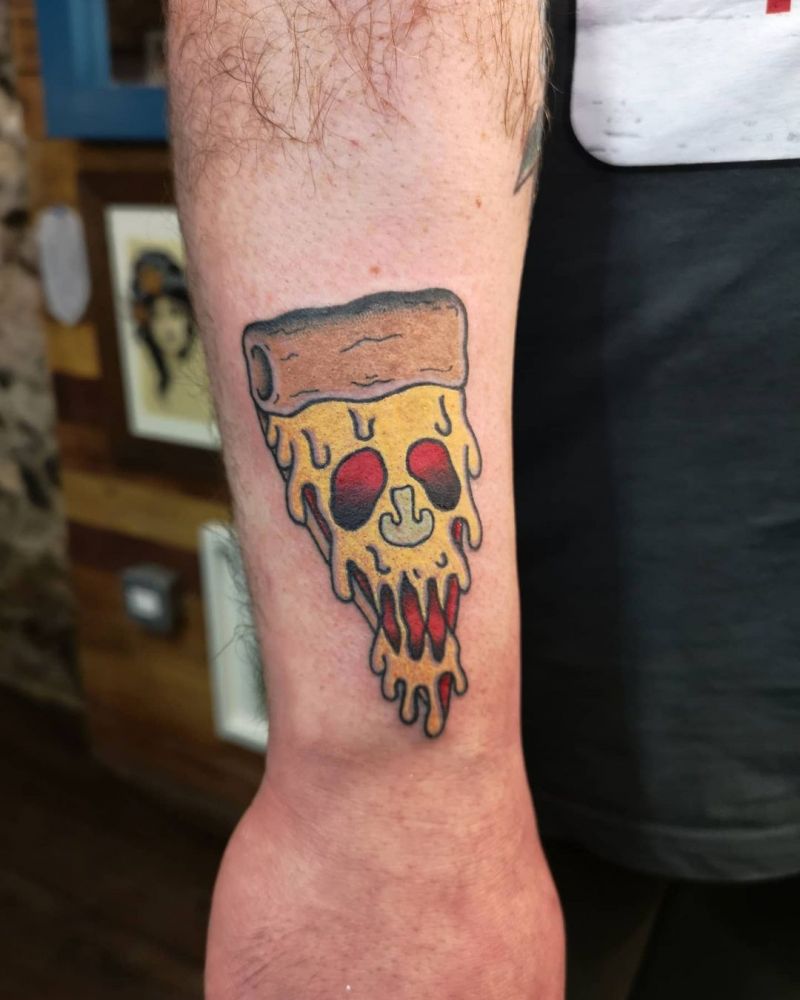 30 Elegant Pizza Tattoos for Your Inspiration