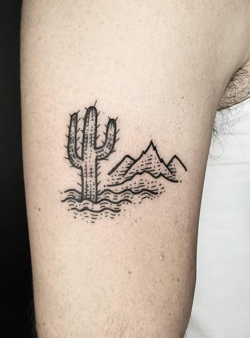 30 Pretty Saguaro Tattoos You Will Love