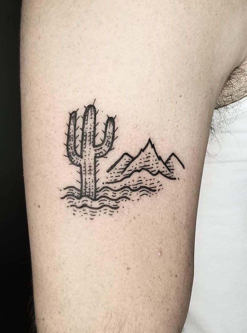 30 Pretty Saguaro Tattoos You Will Love