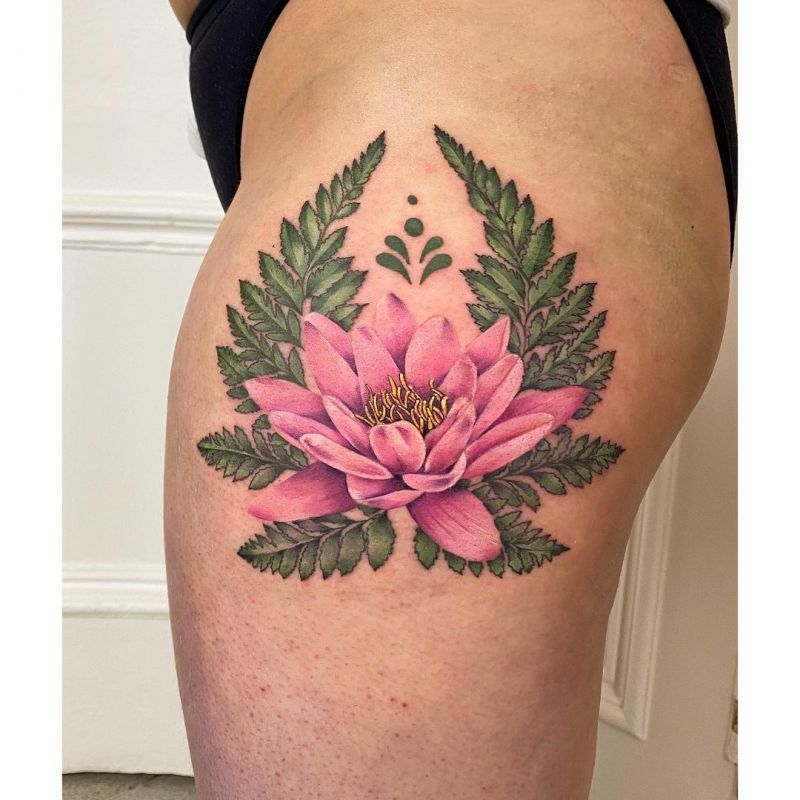 30 Perfect Water Lily Tattoos Make You Attractive