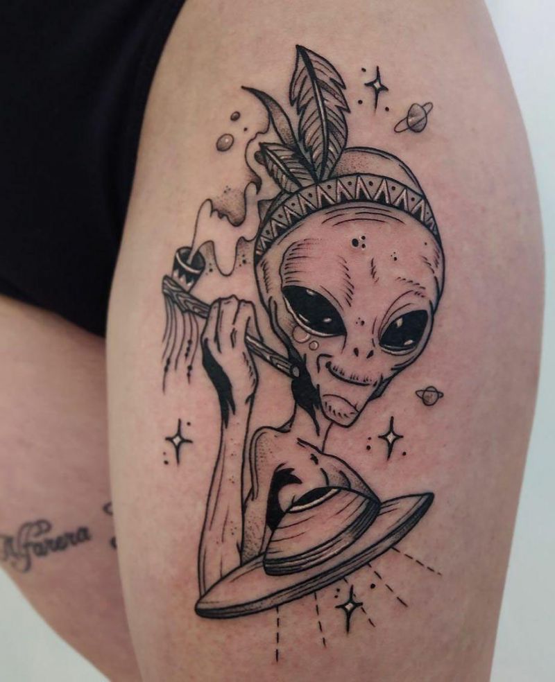 30 Unique Alien Tattoos You Can Copy