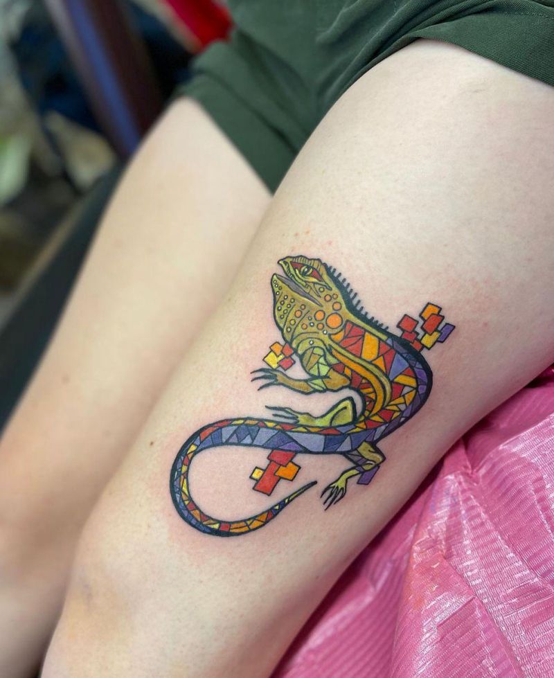 30 Pretty Bearded Dragon Tattoos Make You Charming