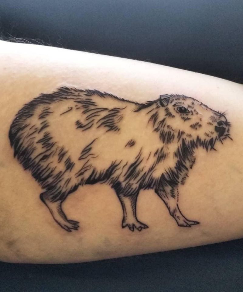 30 Pretty Capybara Tattoos You Can Copy