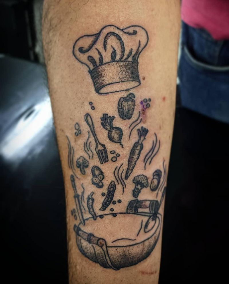 30 Pretty Chef Tattoos You Can Copy