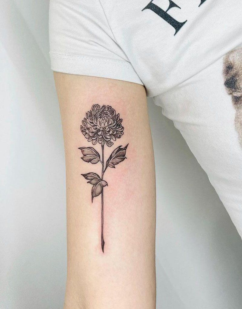 30 Pretty Chrysanthemum Tattoos Make You Charming