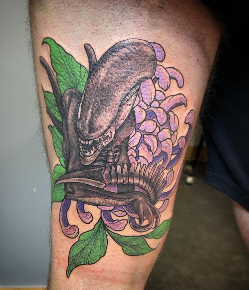 30 Unique Facehugger Tattoos for Your Inspiration