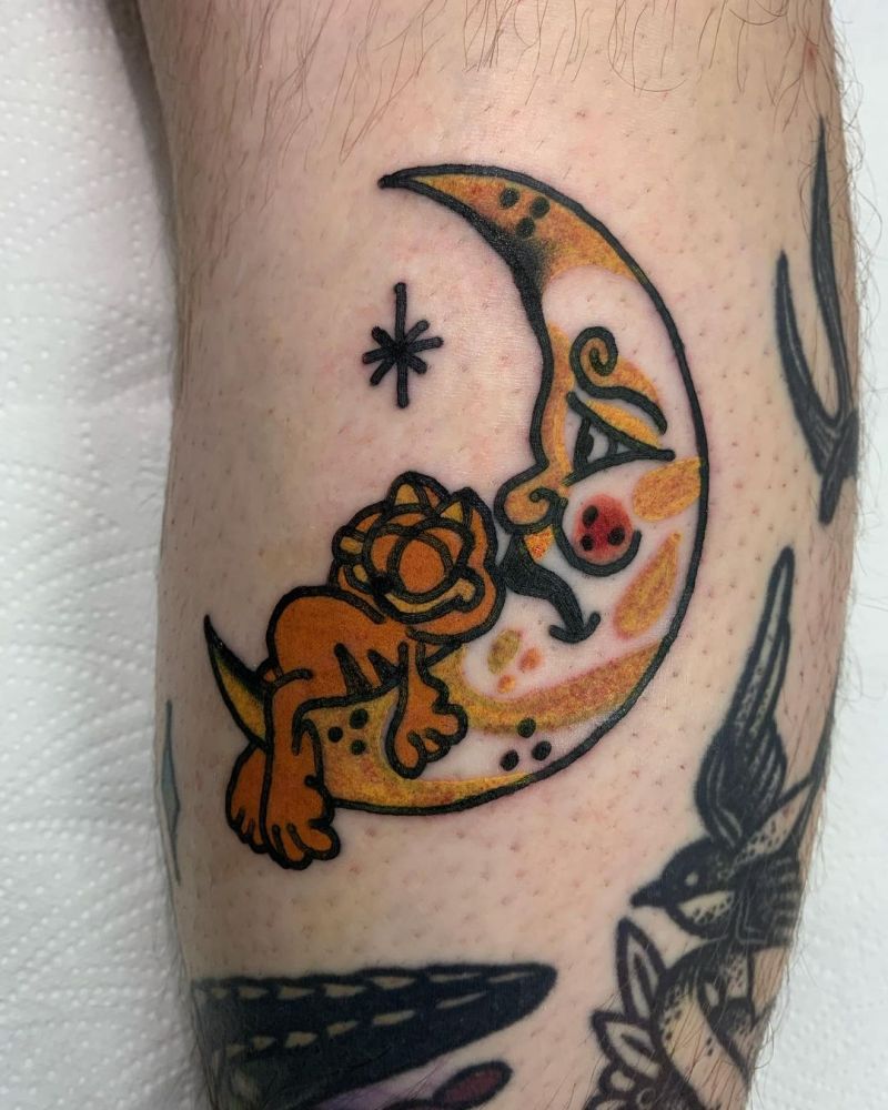 30 Cute Garfield Tattoos You Will Love