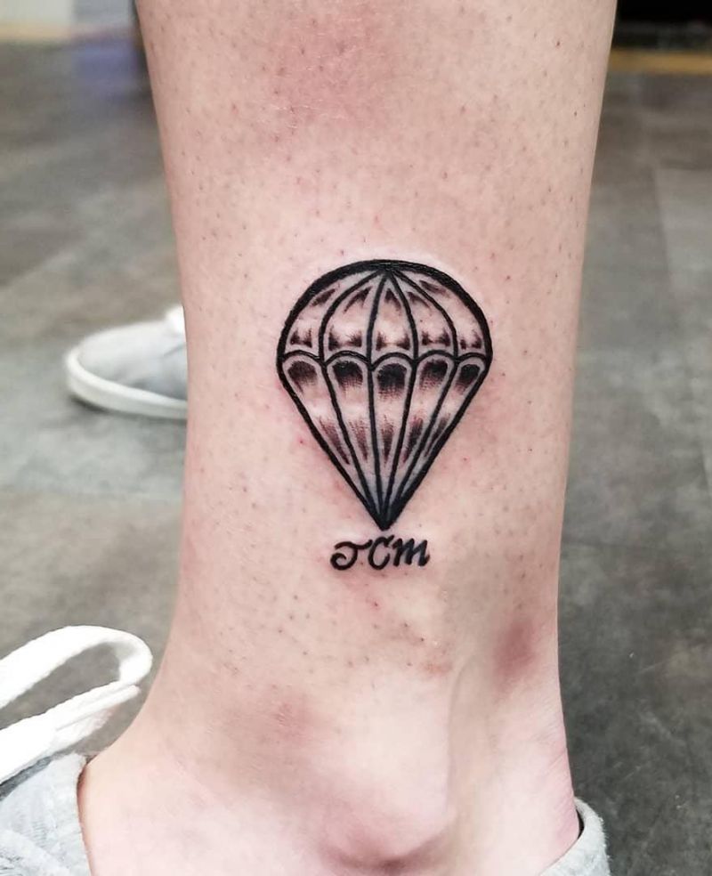 30 Unique Parachute Tattoos to Inspire You